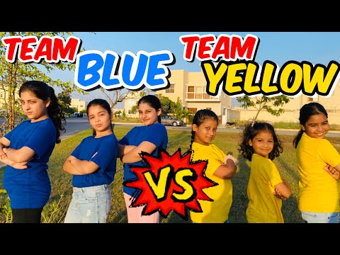 Aayat Arif || Team BLUE 🔵 VS Team YELLOW 🟡 || vlog