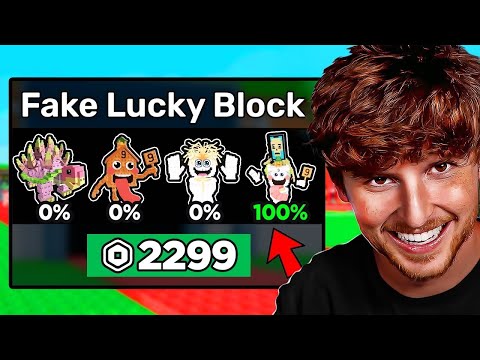 I Secretly CHEATED in a Lucky Block Race..