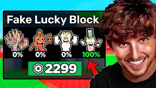 I Secretly CHEATED in a Lucky Block Race..