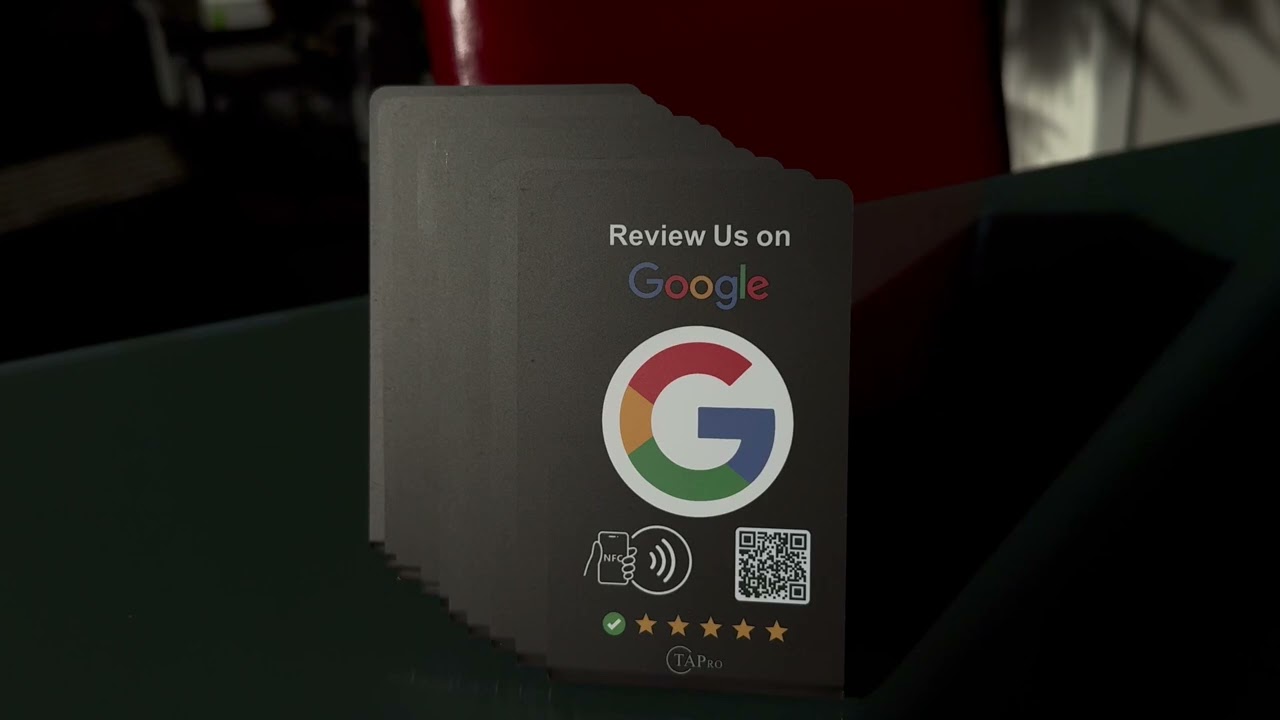 Get More Google Reviews with the TAPro Black NFC Review Stand | 10 Pack Bundle