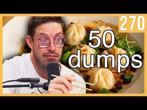 50 Dumpling Challenge (stay humble) - The Try Pod Ep. 270