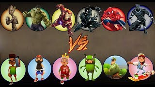 Shadow Fight 2 Subway Surfers Runners Vs Black Panther And Bodyguards