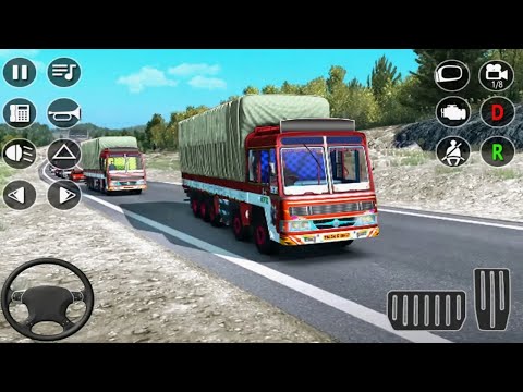 Indian Cargo Truck Driving Simulator - Offroad Lorry Truck Driver 3D - Android GamePlay