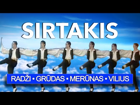 Radži, Grūdas, Merūnas ir Vilius - Sirtakis (Official Lyric Video). Lietuviškos Dainos