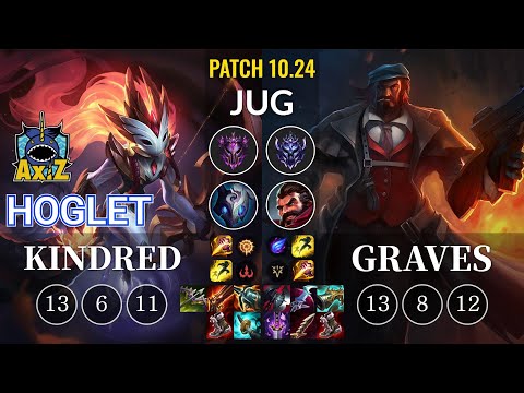 AXIZ Hoglet Kindred vs Graves Jungle - KR Patch 10.24