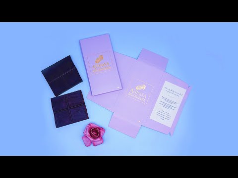 How do you make a simple chocolate bar packaging box for shipping?
