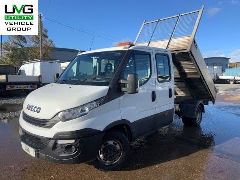 2017 67 Reg Iveco Daily 3.0D HPI 15V 35C 3450 Crew Cab Tipper MWB DRW Euro 6 - Walk Around