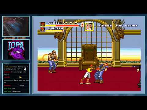 Streets of Rage 2 - FIrst Ever No Death Stage 8 with Skate on Mania (in full run)