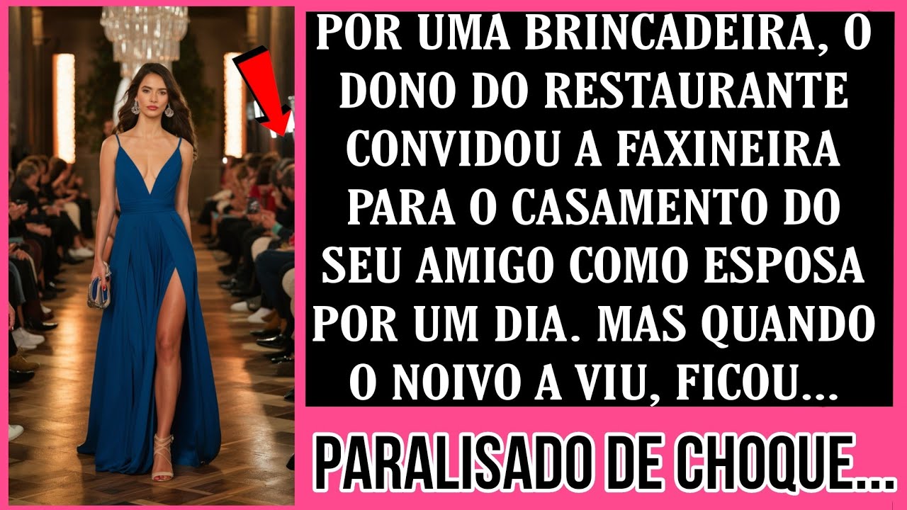 Por brincadeira, o dono do restaurante me convidou para o casamento de seu amigo, como sua...