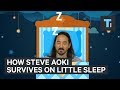 Superstar DJ Steve Aoki explains how he gets by on 3-4 hours of sleep a night