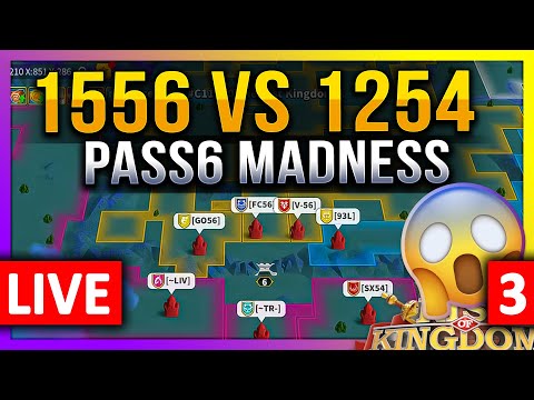 1556 vs 1254: Pass6 Opening Madness🔥 LIVE 🔴 Rise of Kingdoms ROK Fleisch