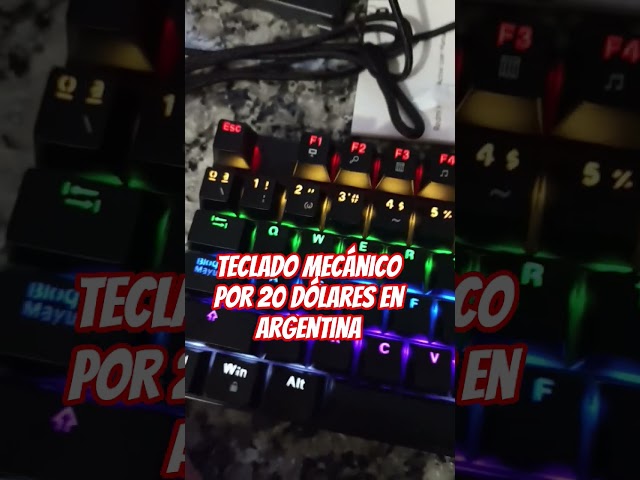 Vídeo relacionado con BRIMFORD Teclados de Juego programables USB-C Personalizados Copiar Pegar 2 Teclas con luz LED Teclado mecánico Intercambiable en Caliente (Black no Word)