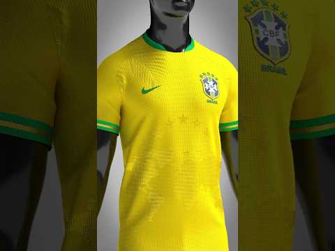 I made the new Brazilian national team shirt for the World Cup! ❤️‍🔥 #football #shirt #soccer
