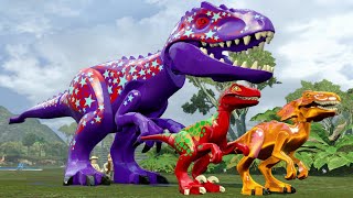 LEGO Jurassic World - Custom Dinosaurs Free Roam - Jurassic Park 100% Guide (All Collectibles)