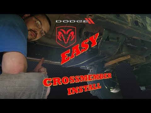 Easy Cross member install without power tools (Dodge ram 1500)