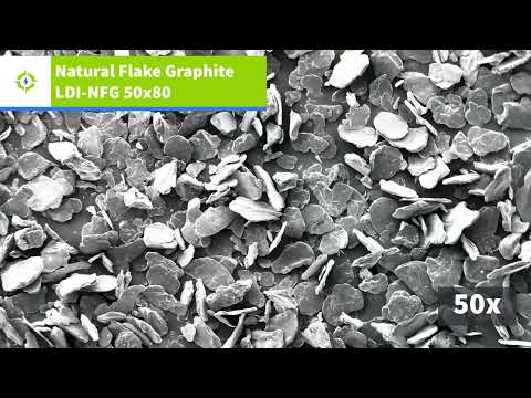 Natural Flake Graphite up close. View Northern Graphite's LDI-NFG 50x80 Product