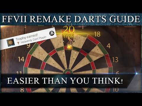 Final Fantasy 7 Remake Darts are easy with this technique! Trophy Guide