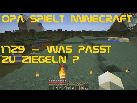 Opa spielt Minecraft 1729 – Was passt zu Ziegeln?