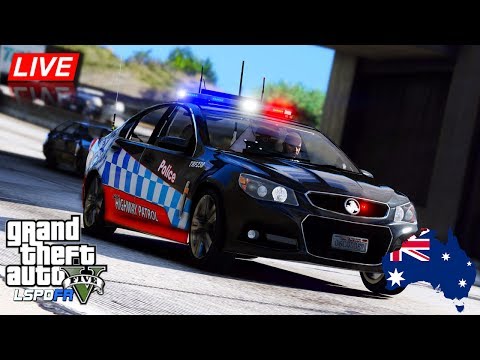 GTA 5 - LSPDFR Australia LIVE - NSW Highway Patrol VF Commodore (Play GTA as a cop mod for PC)