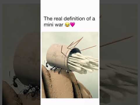 They used COTTON SWABS as missiles? 😱 The ultimate tiny battle! 🐜 #shorts​ #minuscule #warscene