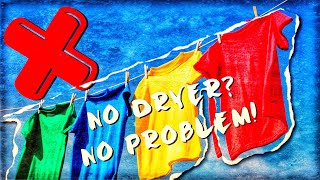 Dry Clothes Without a DRYER! || #RVLife