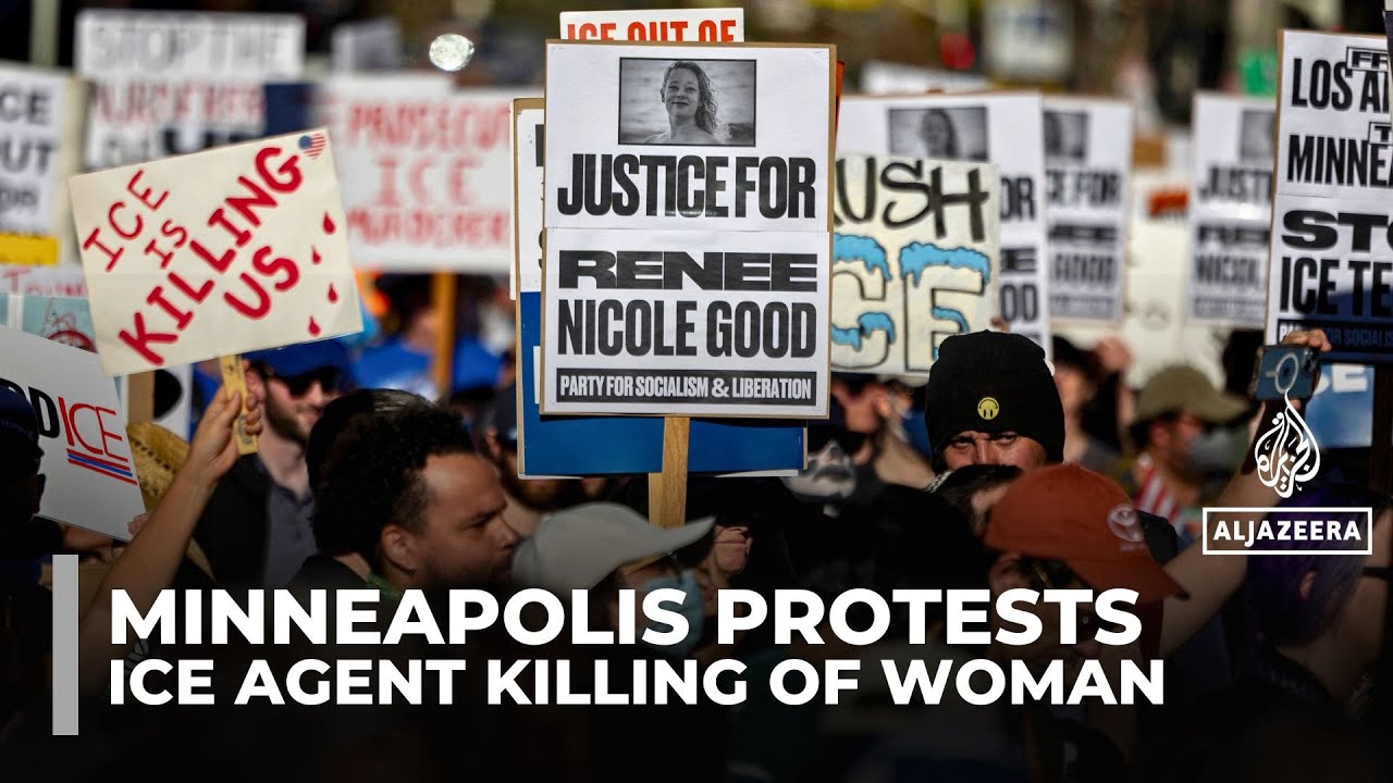 ‘Abolish ICE’: Tens of thousands in Minneapolis, across US, protest killing
