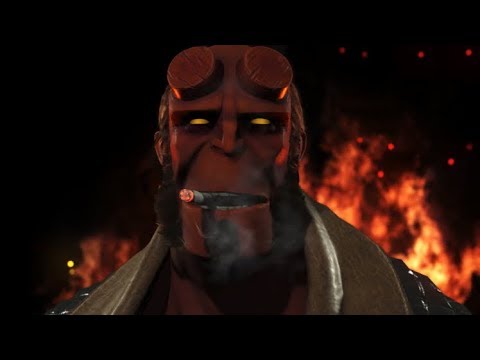Injustice 2: Hellboy Advanced Tech - Cross ups, 50/50's, Mind Games