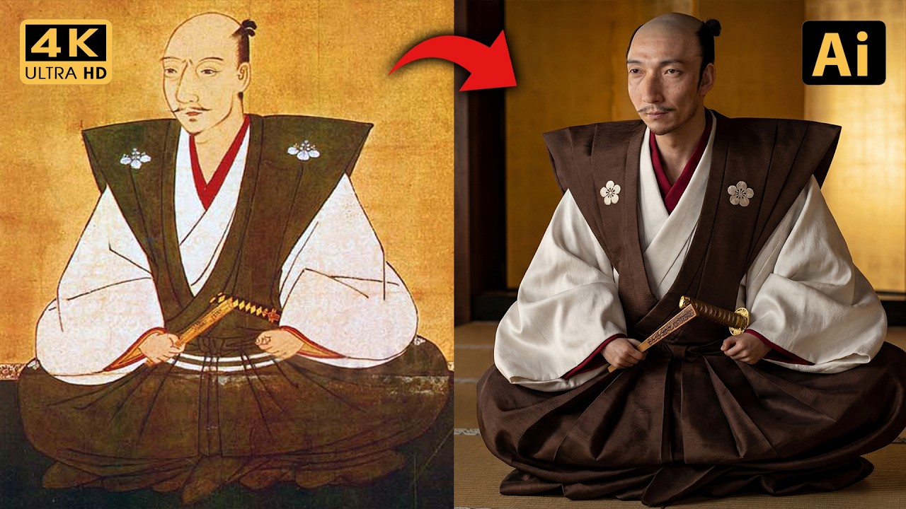 20 Legendary Japanese Samurai Brought to Life Using AI | Tokugawa Ieyasu, Oda Nobunaga, etc.