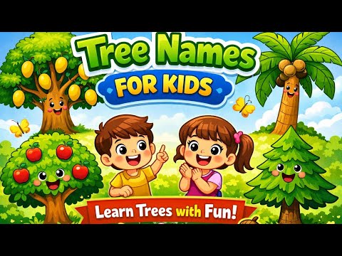 🌳 Tree Names for Kids | Learn Trees with Fun | Kids Learning Video