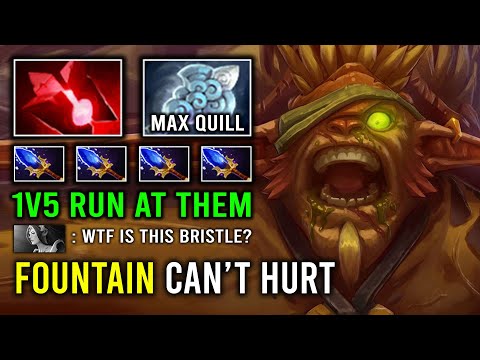 EVEN Fountain Can't Hurt Bristleback 2x Rampage Max Quill Spray EZ Deleted Mid Dota 2