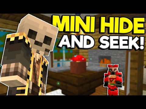 MINIATURE HIDE AND SEEK MOD IN MASSIVE HOUSE! - Minecraft Multiplayer Gameplay