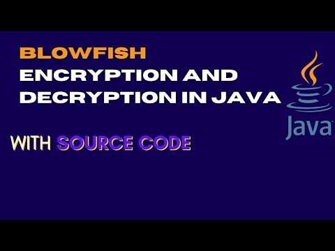 Blowfish Encryption And Decryption Algorithm In Java