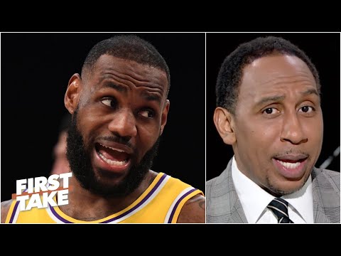 我不相信！"--斯蒂芬-A.對勒布朗的賽後評論作出迴應 - First Take ('Hell no, I'm not buying that!' - Stephen A. reacts to LeBron's postgame comments | First Take)