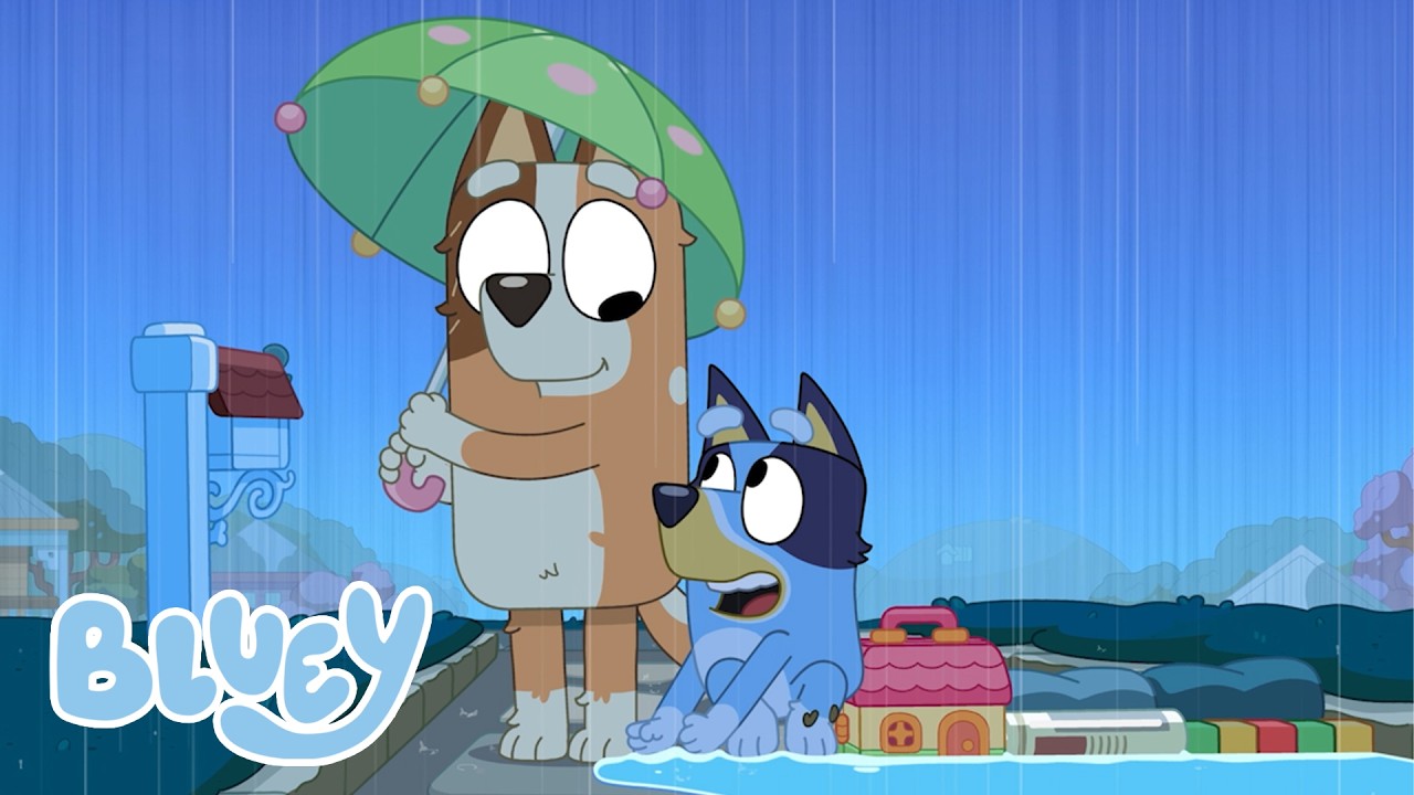 雨よ、雨よ、やんでくれ！🌧☂ | 1時間の室内遊び！ | ブルーイ - 日本公式チャンネル - Bluey