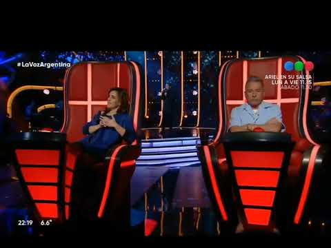 Emanuel Cerrudo canta ~y si fuera ella de Ale Saenz~ en la voz audiciones 2022