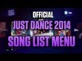 Song List Menu! | Just Dance 2014 [NORTH AMERICA]