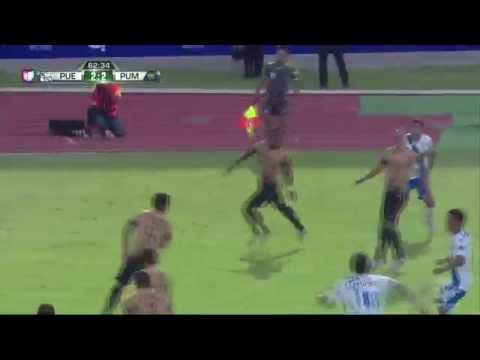 Gol Luis Gabriel Rey - Puebla vs Pumas Jornada 3 Liga Mx 2015