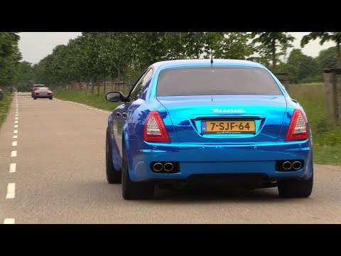 Maserati Quattroporte 4.2 V8 with Straight Pipes - LOUDEST EVER!