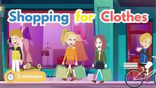 5-Minute English Conversation Practice: Shopping for clothes