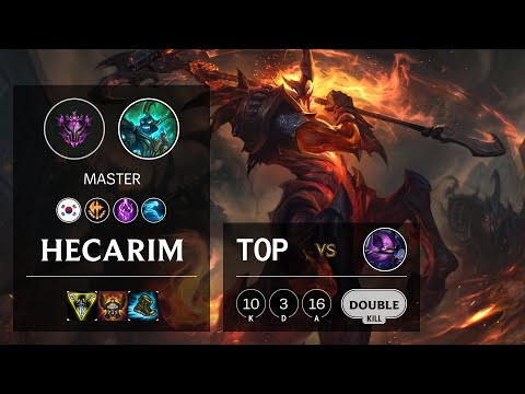 Hecarim Top vs Kennen - KR Master Patch 10.16
