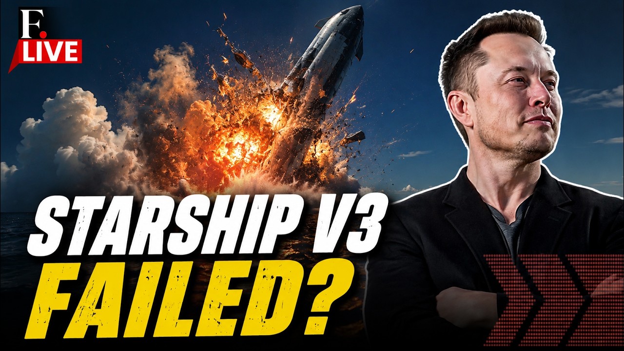 SpaceX LIVE: Starship V3 FIRST Flight Ends in Massive Ocean Explosion | Elon Musk