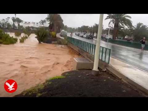 Lanzarote hit by floods as Canary Islands declare state of emergency