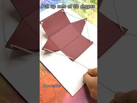3D shape nets #stemactivities #handsonlearning #geometry #mathactivities