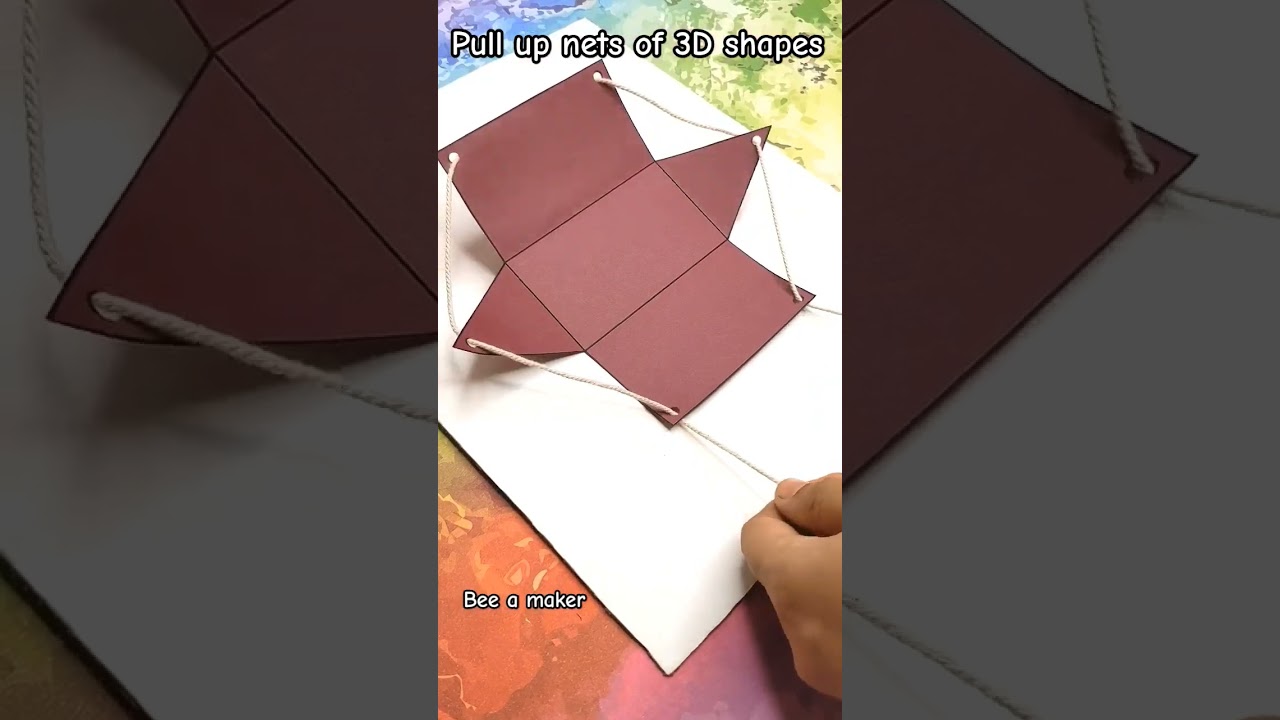 3D shape nets #stemactivities #handsonlearning #geometry #mathactivities