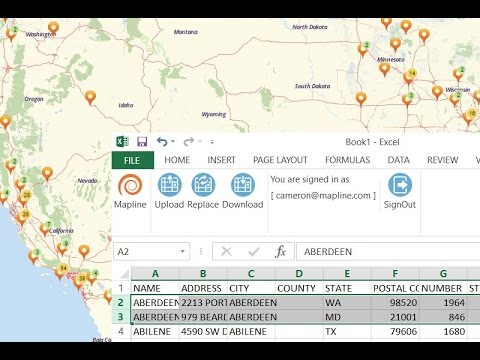 How to Use Mapline's Excel Add-In
