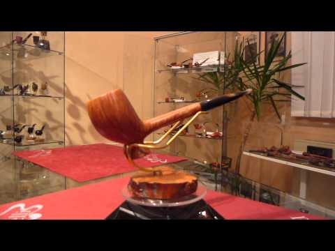 Pipa radica e corno genovesina fatta a mano - www.paronellipipe.it