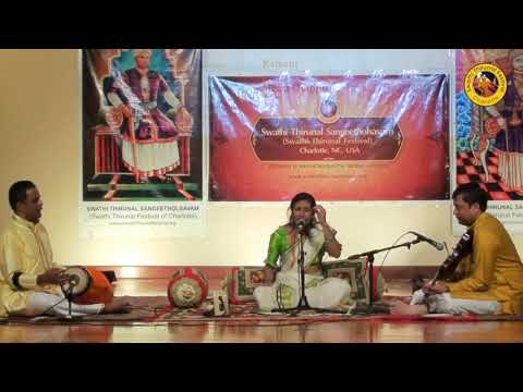 Swathi Sangeetholsavam 2019 - Pankajalocana | Kalyani | Misra Chapu - Saranya Ozhukil