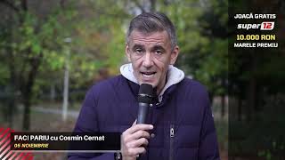 ”Faci Pariu” cu Cosmin Cernat (ep.129): Începe show-ul de weekend » Azi ai 13 pronosticuri gratuite!