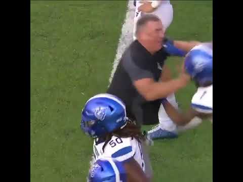 Georgia State football coach Shawn Elliott unique way of hyping his football players before game  😅😅