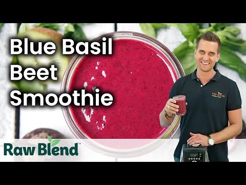 How to make a Blue Basil Beet Smoothie in a Vitamix...